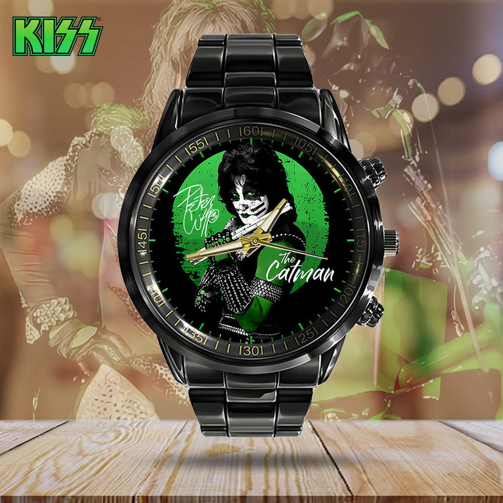 KISS Black Stainless Steel Watch - GNE 2878