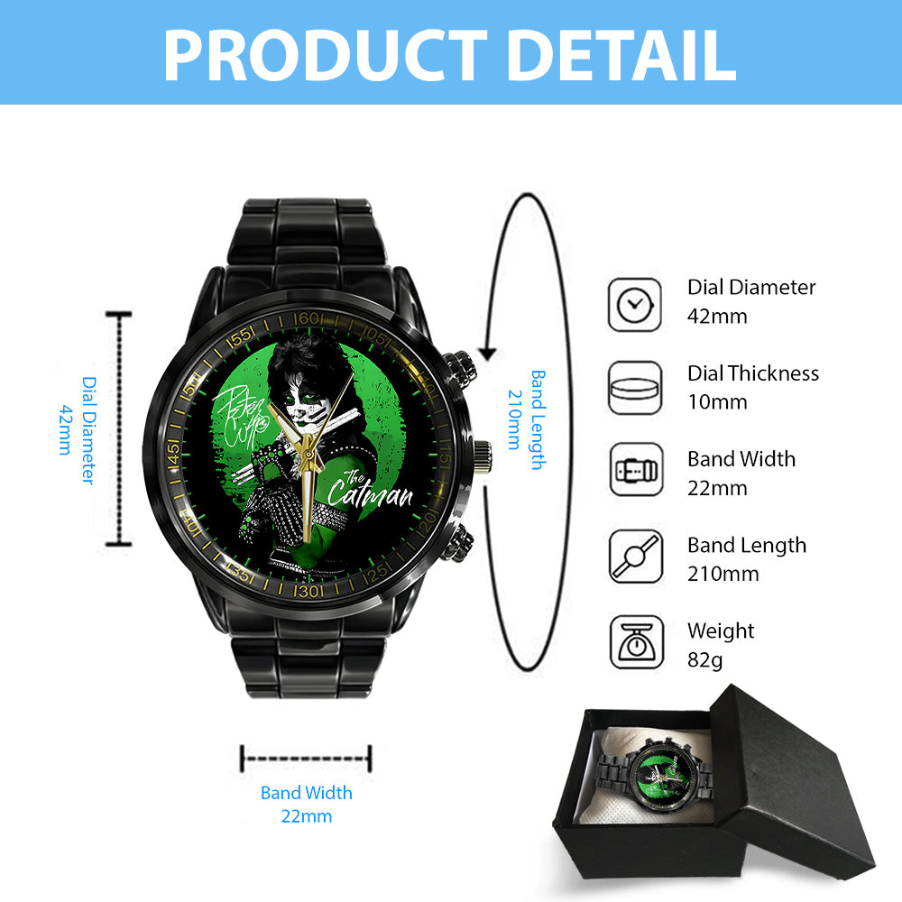 KISS Black Stainless Steel Watch - GNE 2878