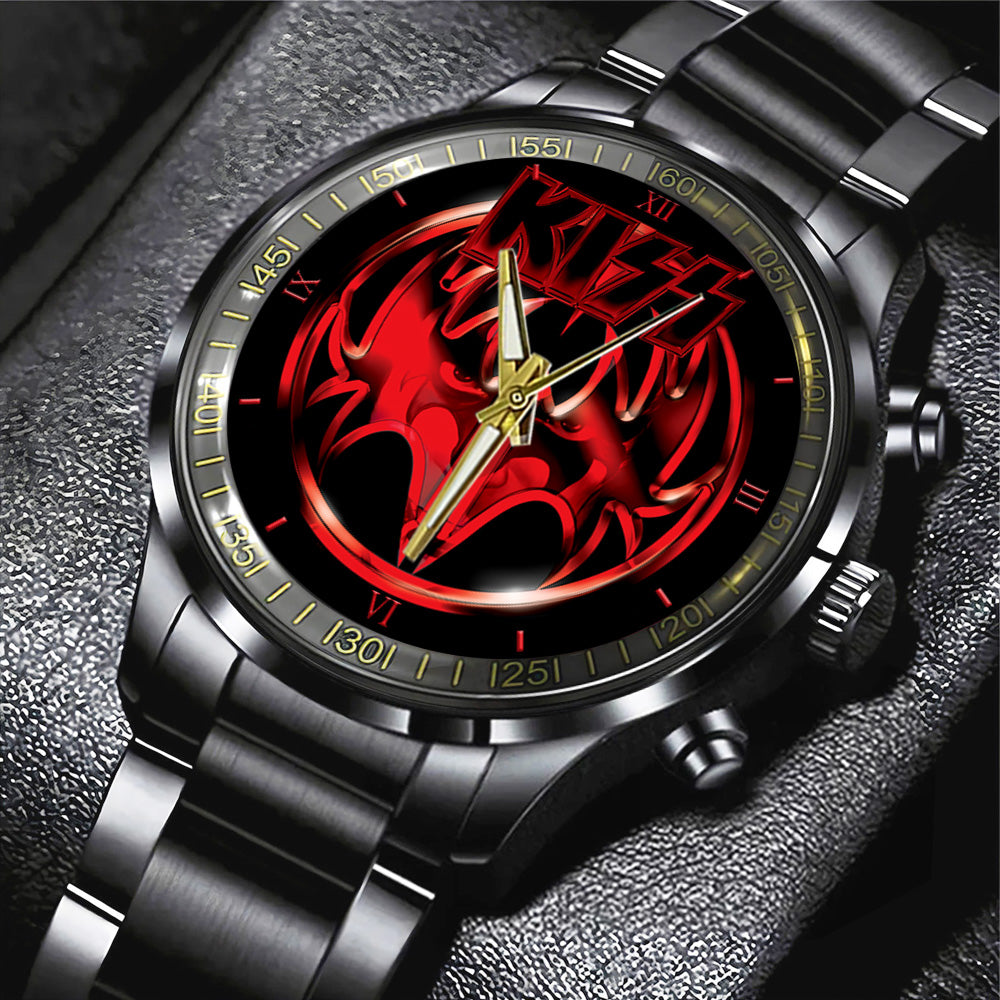KISS Black Stainless Steel Watch - GNE 409
