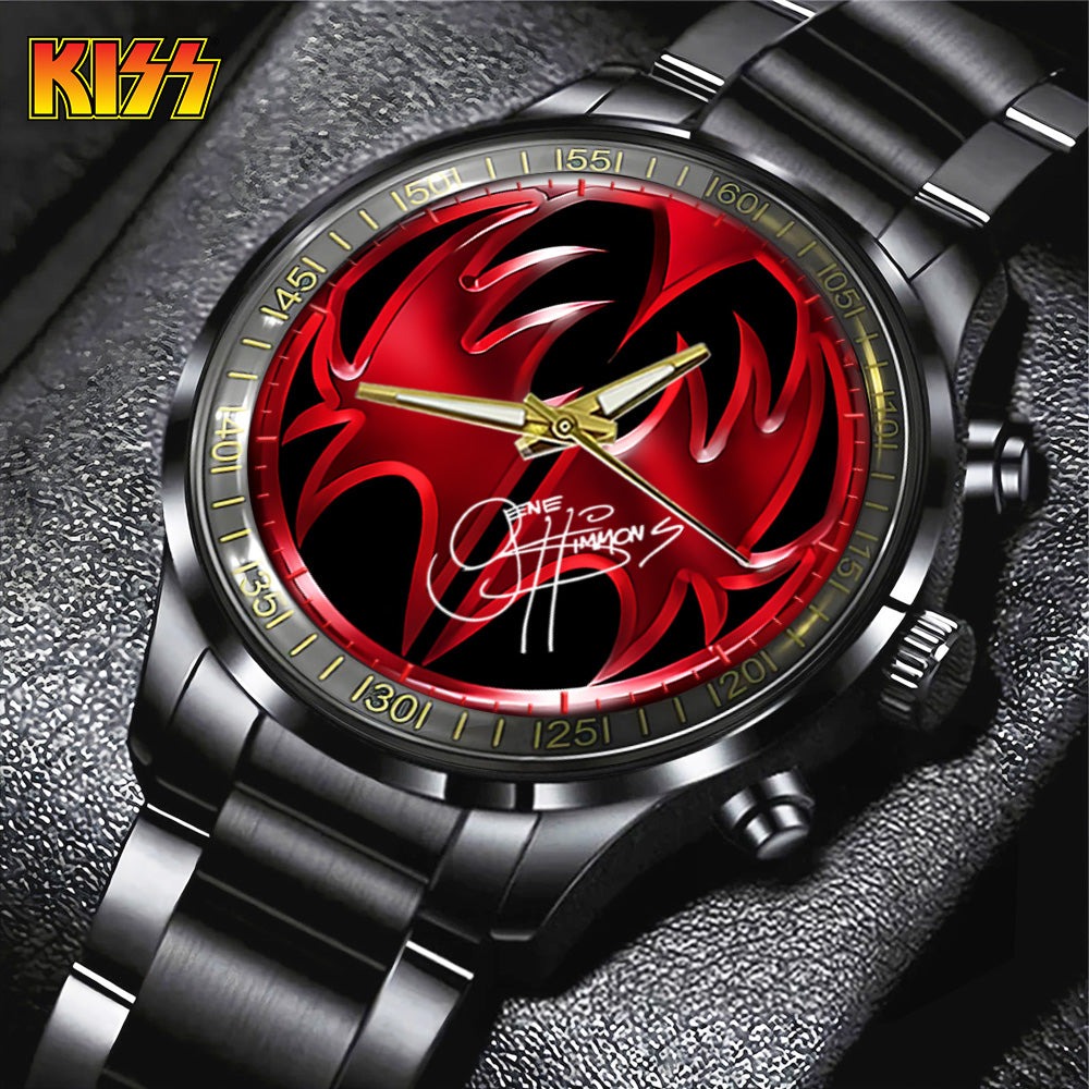 KISS Black Stainless Steel Watch - GNE 438
