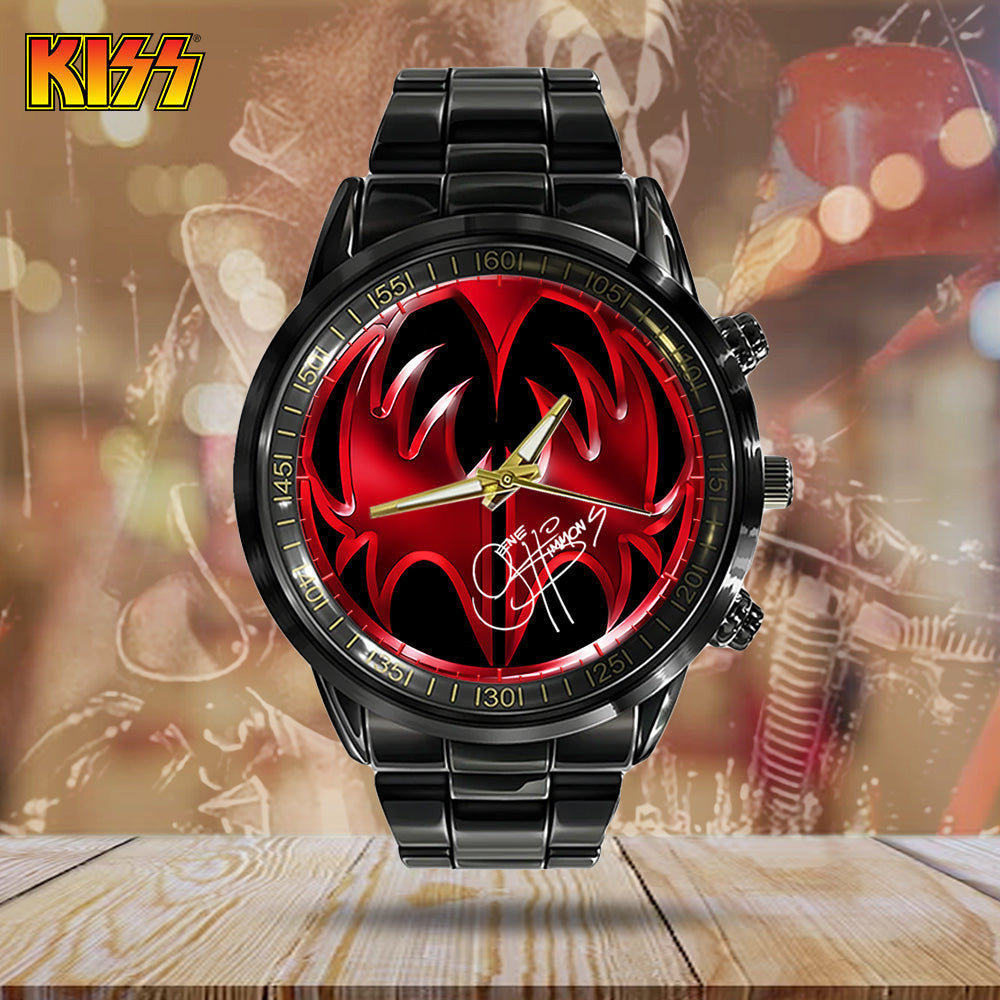 KISS Black Stainless Steel Watch - GNE 438