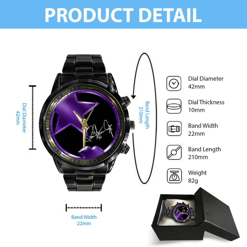 KISS Black Stainless Steel Watch - GNE 439