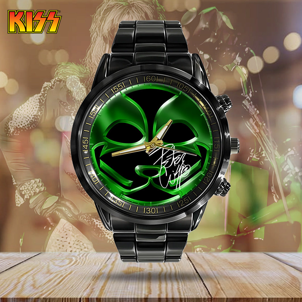 KISS Black Stainless Steel Watch - GNE 440