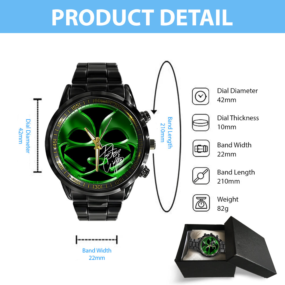 KISS Black Stainless Steel Watch - GNE 440