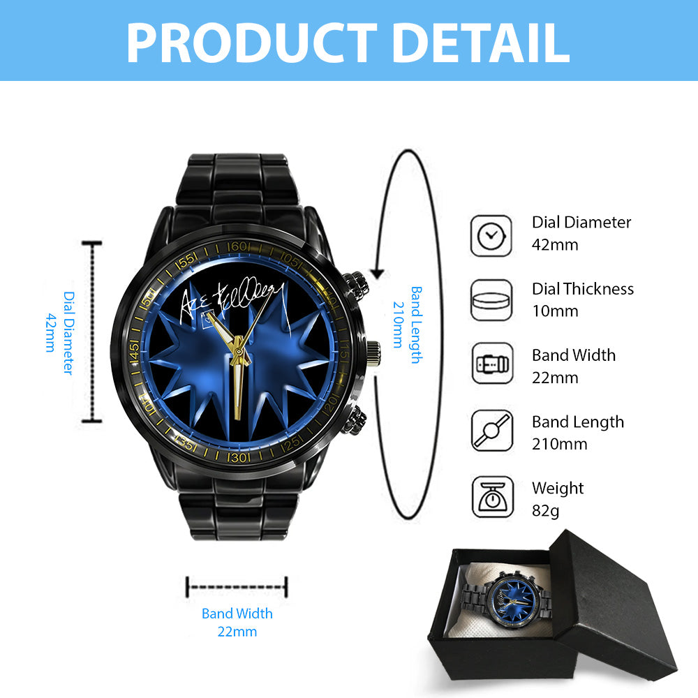 KISS Black Stainless Steel Watch - GNE 441
