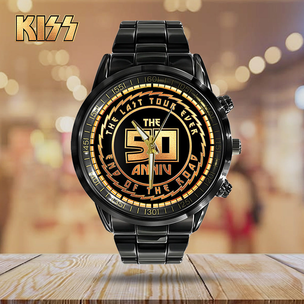 KISS Black Stainless Steel Watch - GNE 588