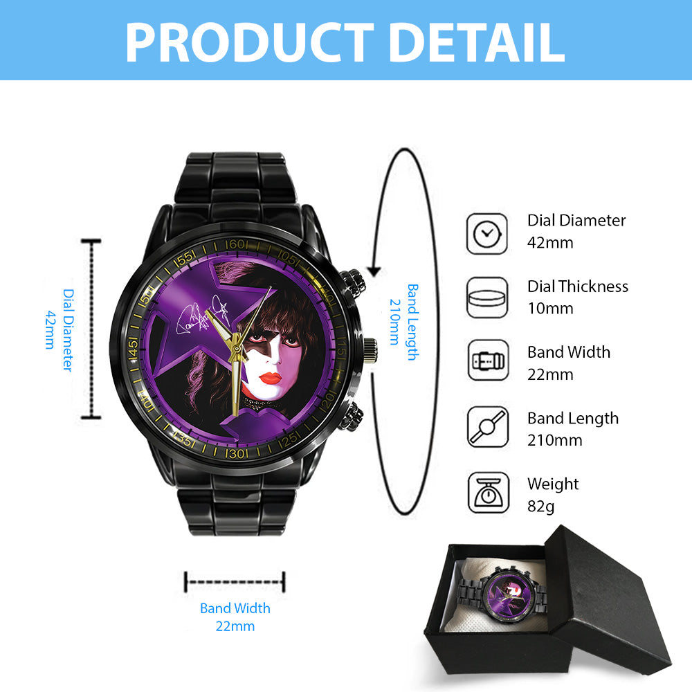 KISS Black Stainless Steel Watch - GNE 621