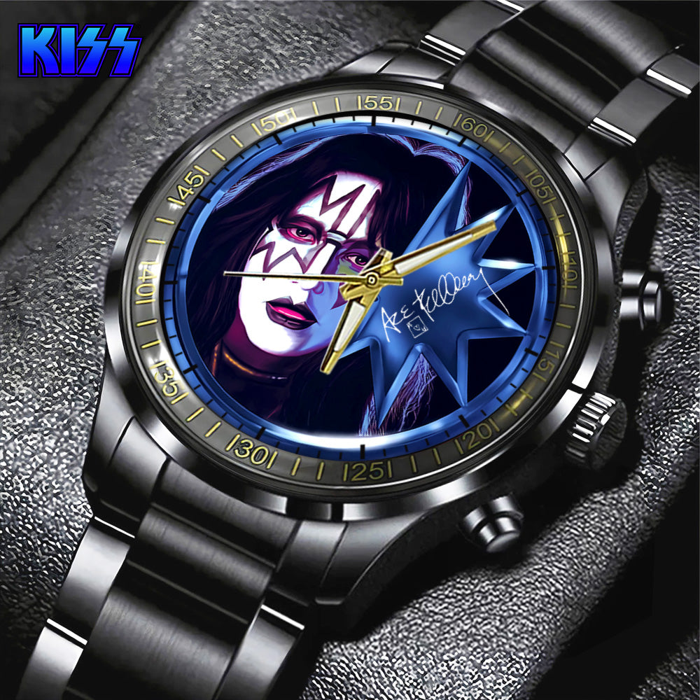 KISS Black Stainless Steel Watch - GNE 622