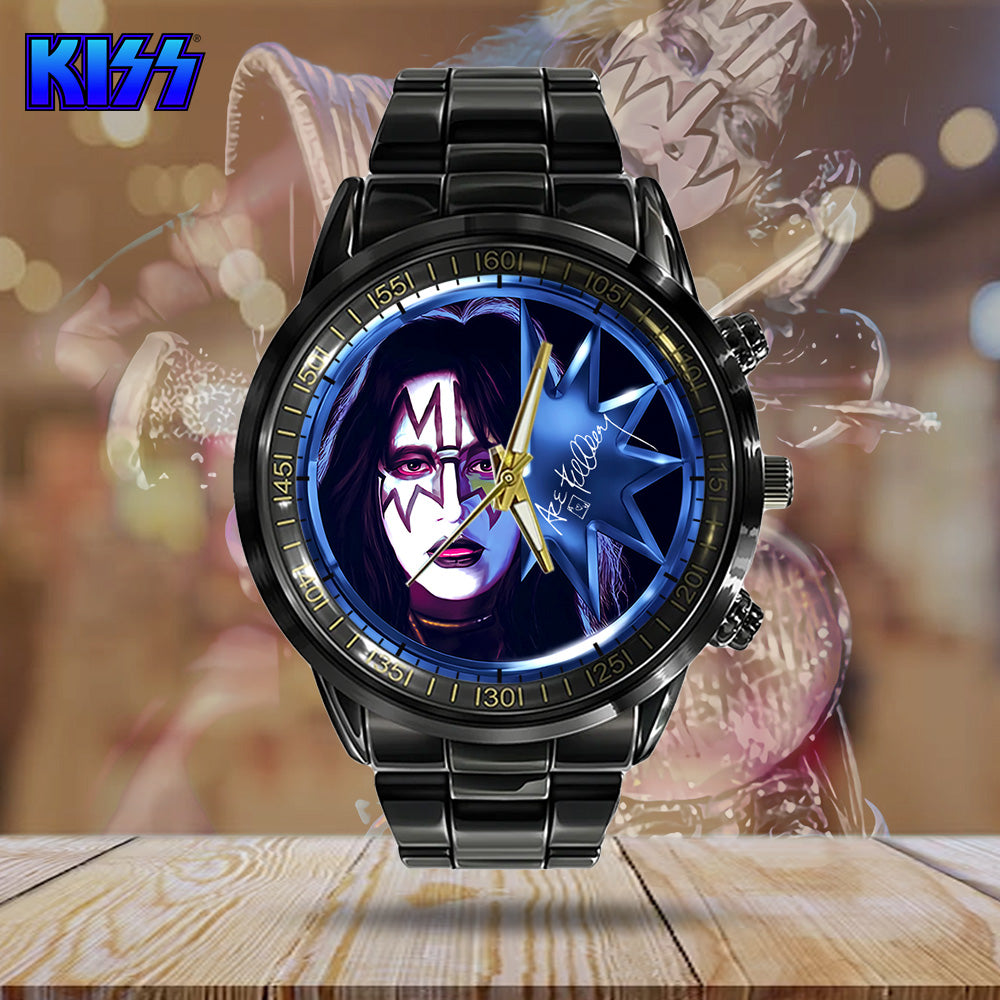 KISS Black Stainless Steel Watch - GNE 622