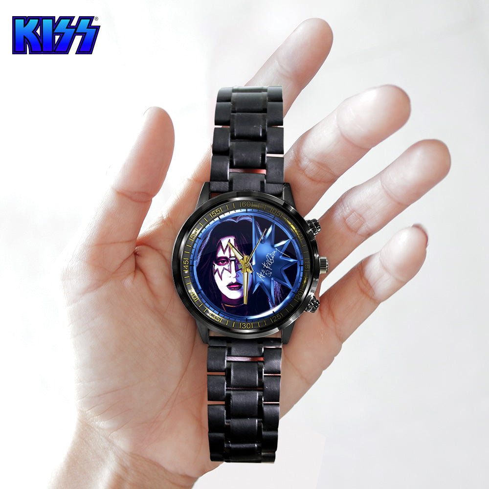 KISS Black Stainless Steel Watch - GNE 622