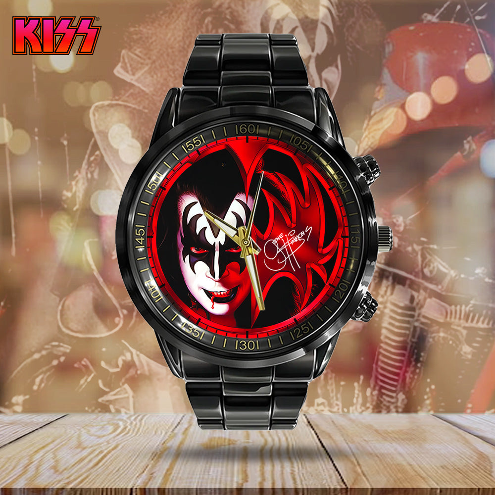 KISS Black Stainless Steel Watch - GNE 623