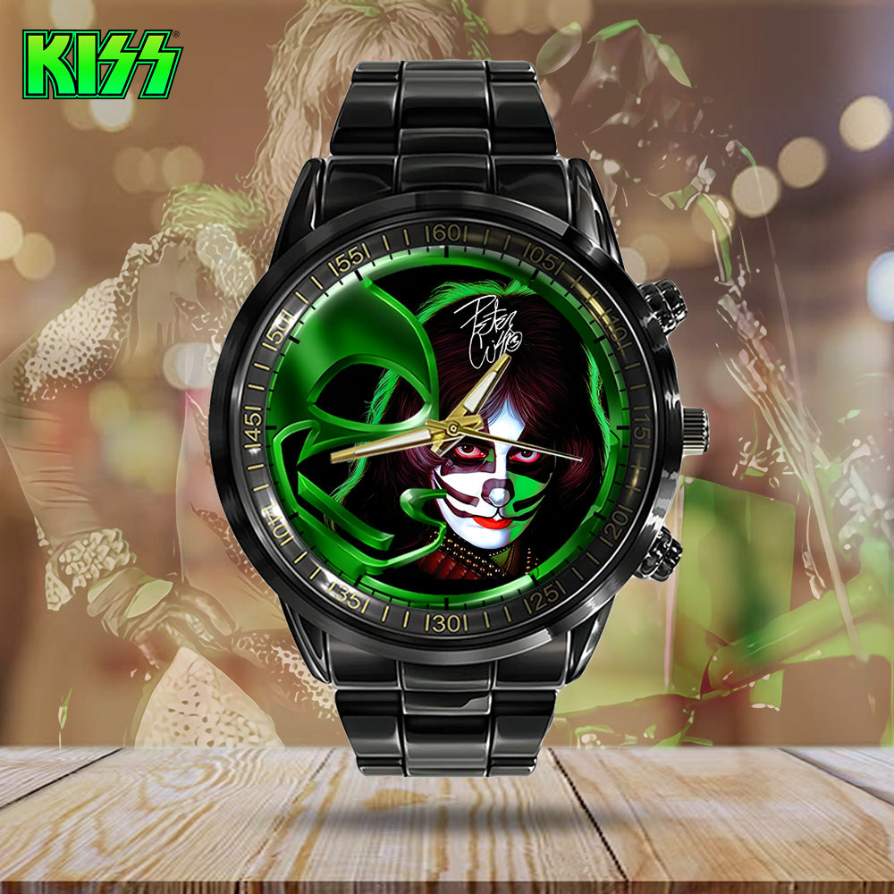 KISS Black Stainless Steel Watch - GNE 624
