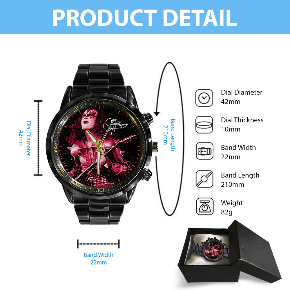 KISS Black Stainless Steel Watch - GNE 683