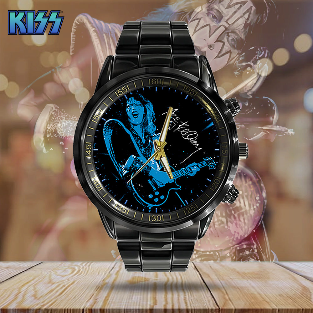 KISS Black Stainless Steel Watch - GNE 684