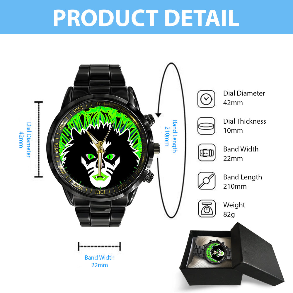 KISS Black Stainless Steel Watch - GNE 715
