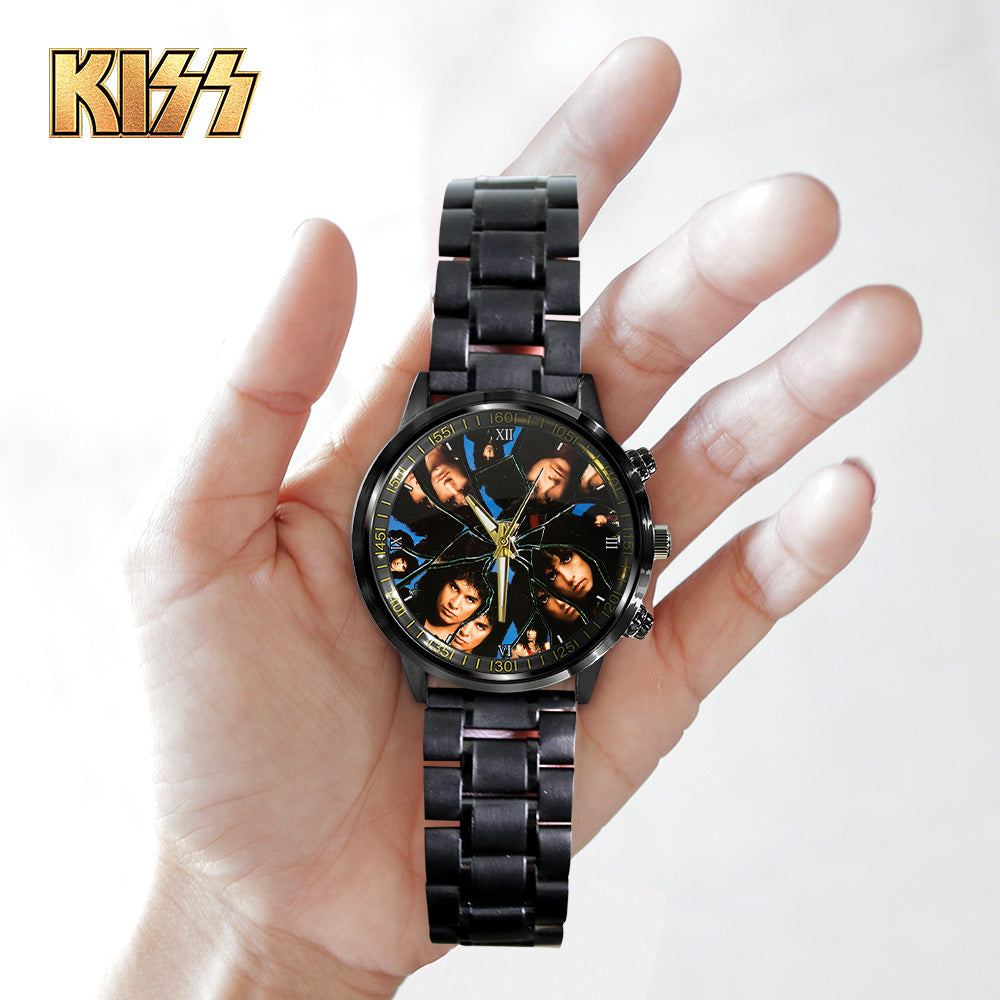 KISS Black Stainless Steel Watch - GNE 804