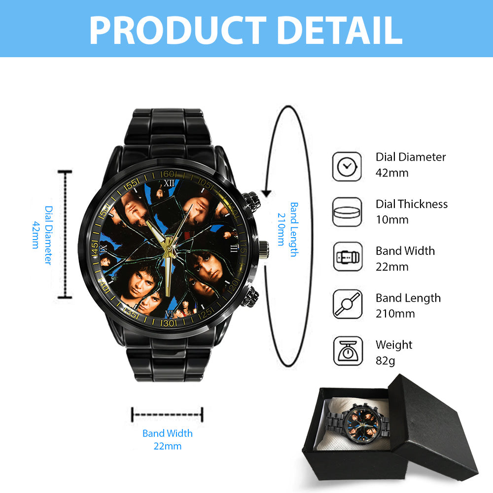KISS Black Stainless Steel Watch - GNE 804