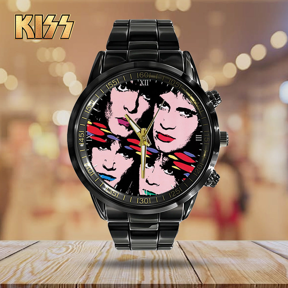 KISS Black Stainless Steel Watch - GNE 805