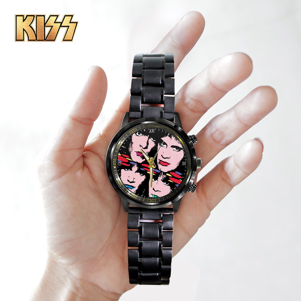 KISS Black Stainless Steel Watch - GNE 805