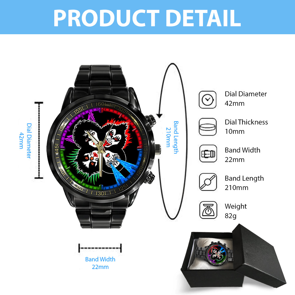 KISS Black Stainless Steel Watch - GNE 867