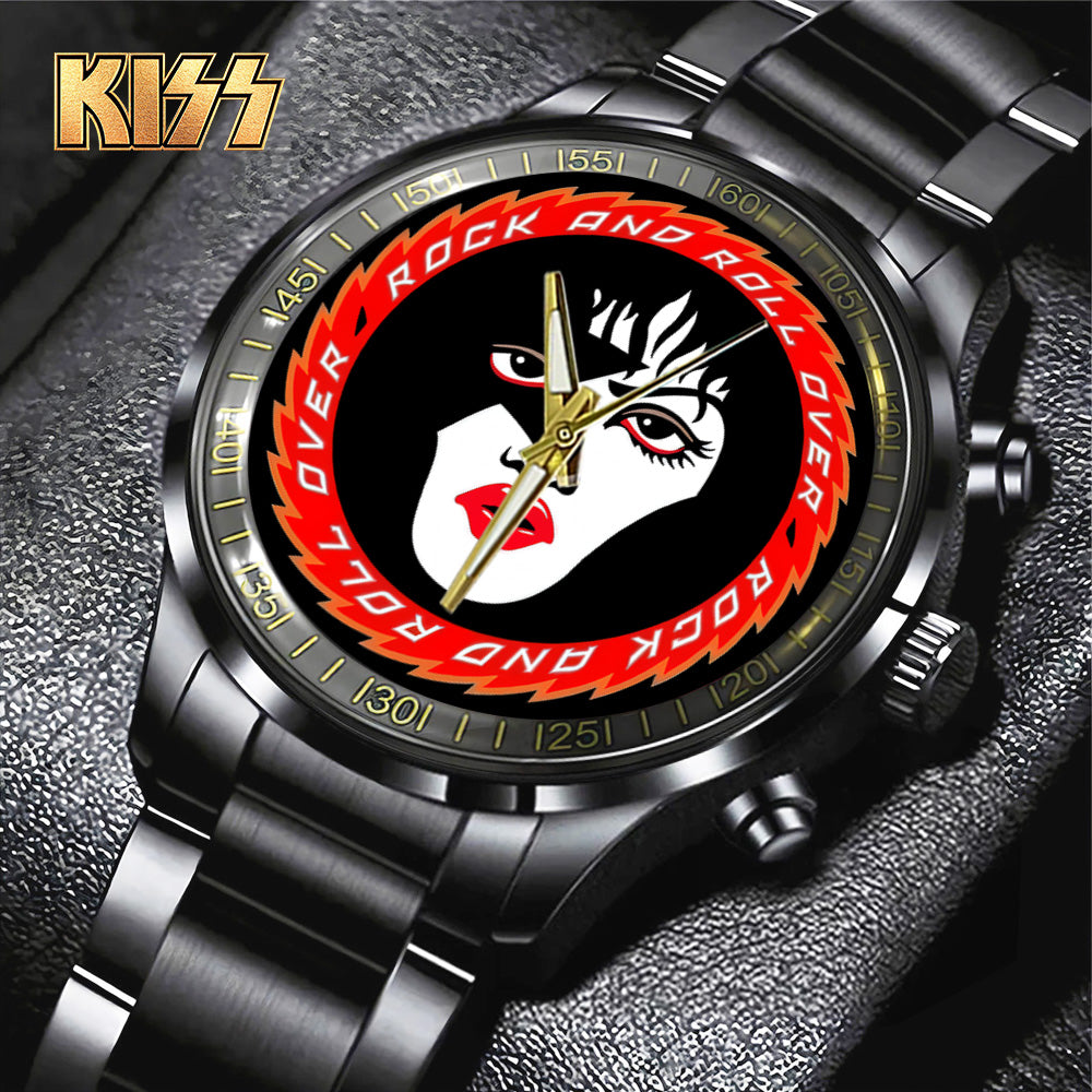 KISS Black Stainless Steel Watch - TANTN 7767