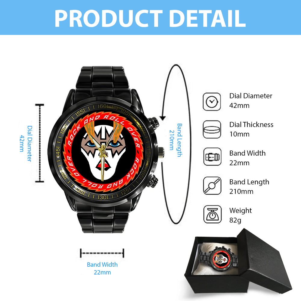 KISS Black Stainless Steel Watch - TANTN 7769