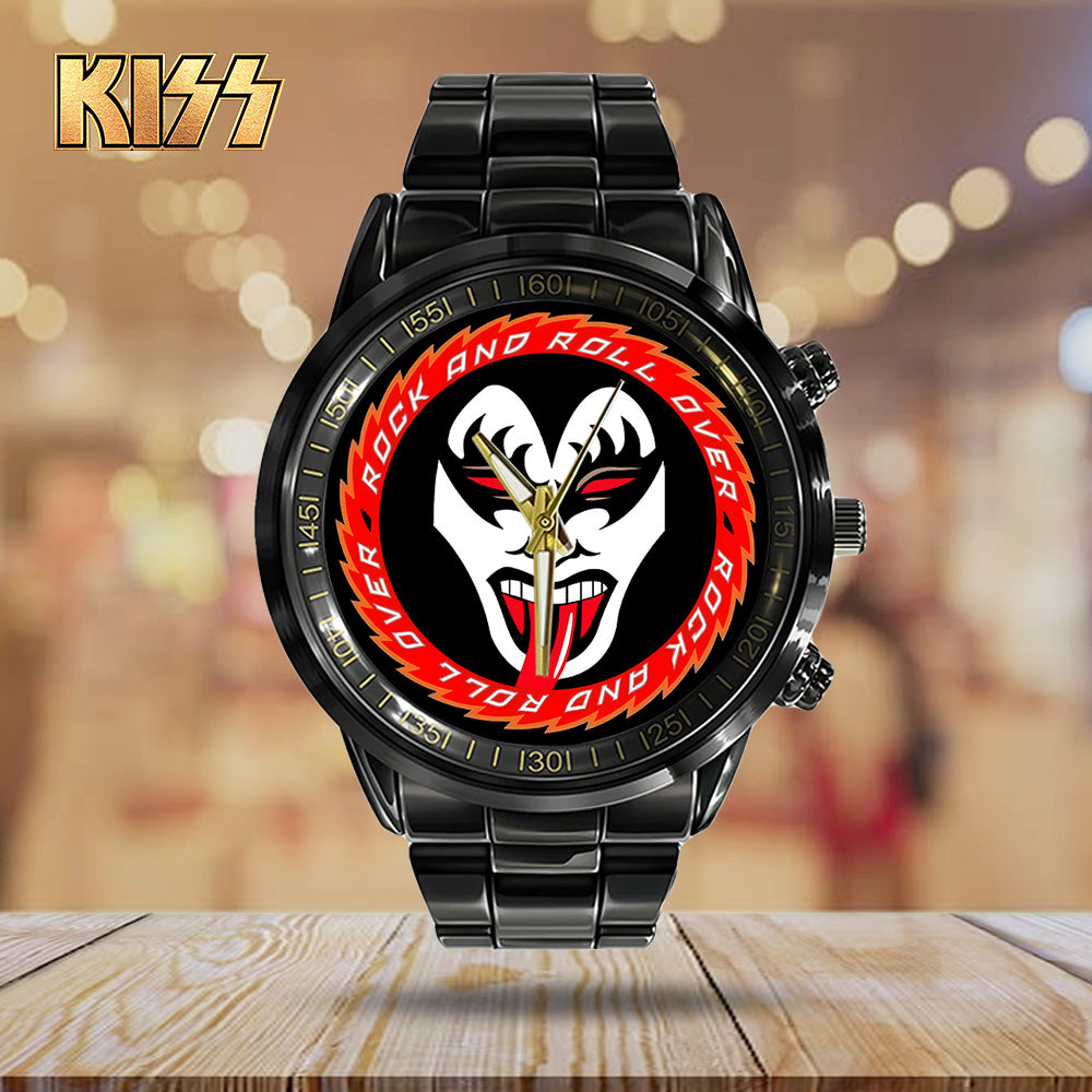 KISS Black Stainless Steel Watch - TANTN 7770