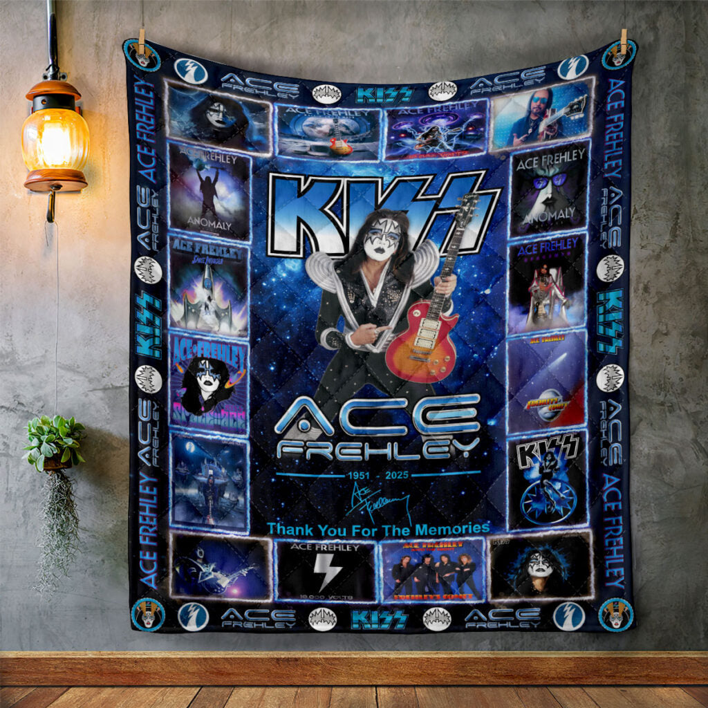 KISS x Ace Frehley Quilt Blanket - HOATT14065