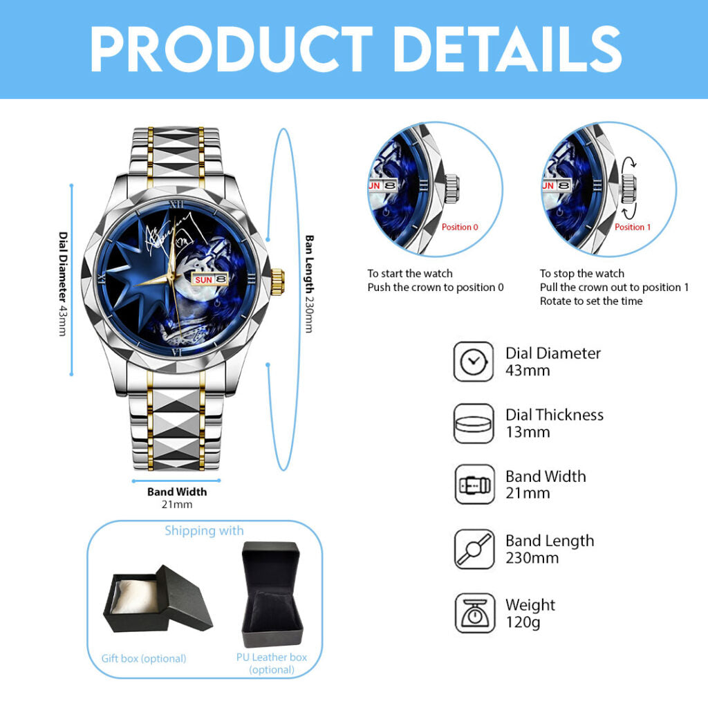 KISS x Ace Frehley Alloy Luxury Quartz Watch - HOATT13952