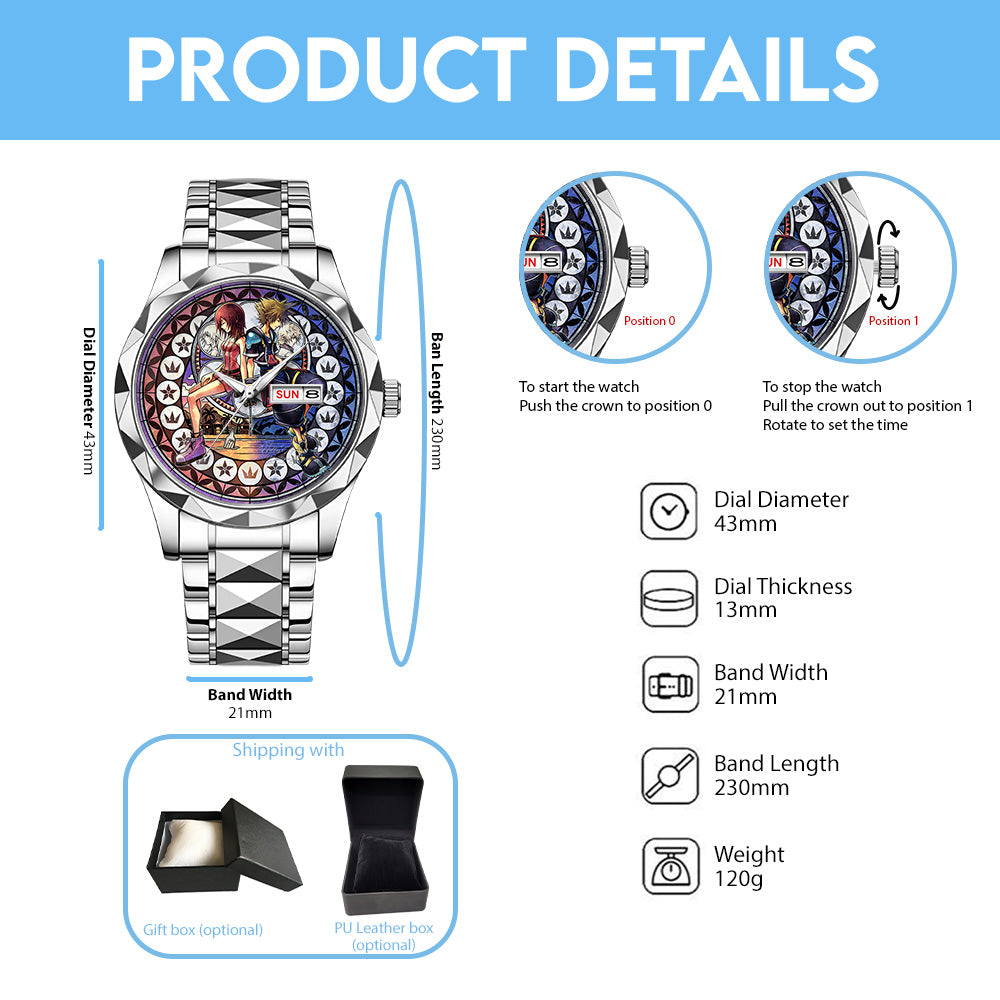 Kingdom Hearts 25th Anniversary Alloy Luxury Quartz Watch - GNE7634