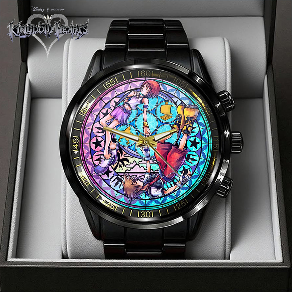 Kingdom Hearts 25th Anniversary Black Stainless Steel Watch - GNE7115
