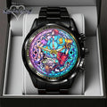 Kingdom Hearts 25th Anniversary Black Stainless Steel Watch - GNE7115