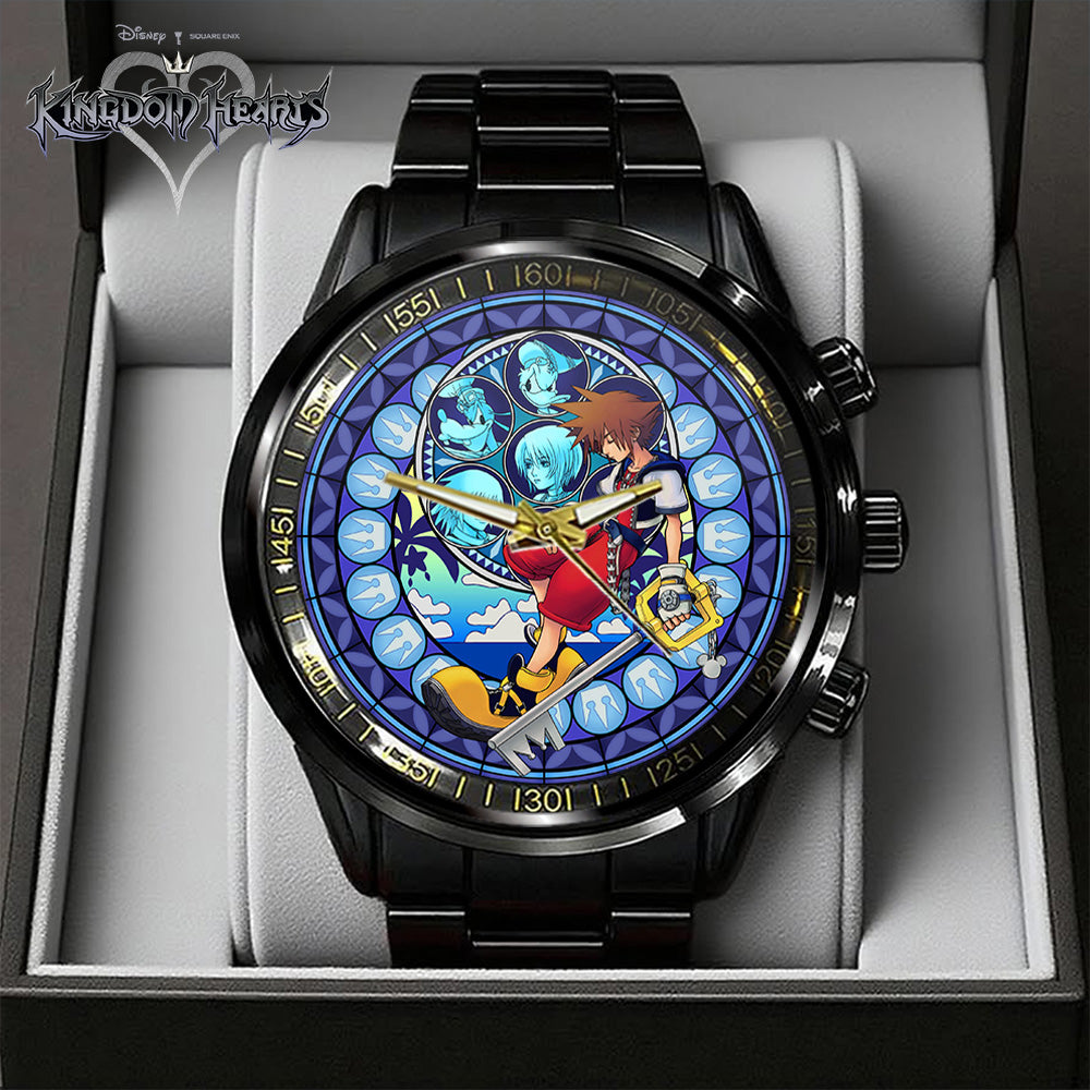 Kingdom Hearts 25th Anniversary Black Stainless Steel Watch - GNE7117