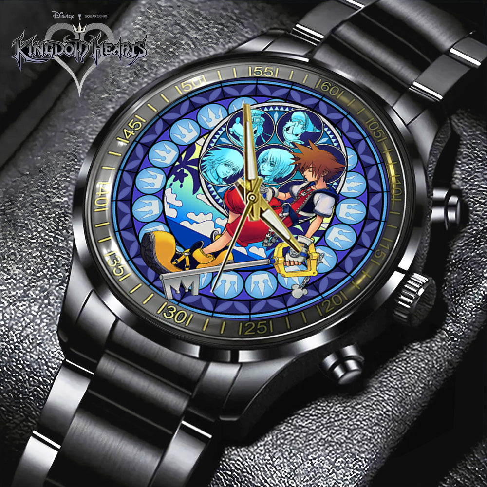 Kingdom Hearts 25th Anniversary Black Stainless Steel Watch - GNE7117