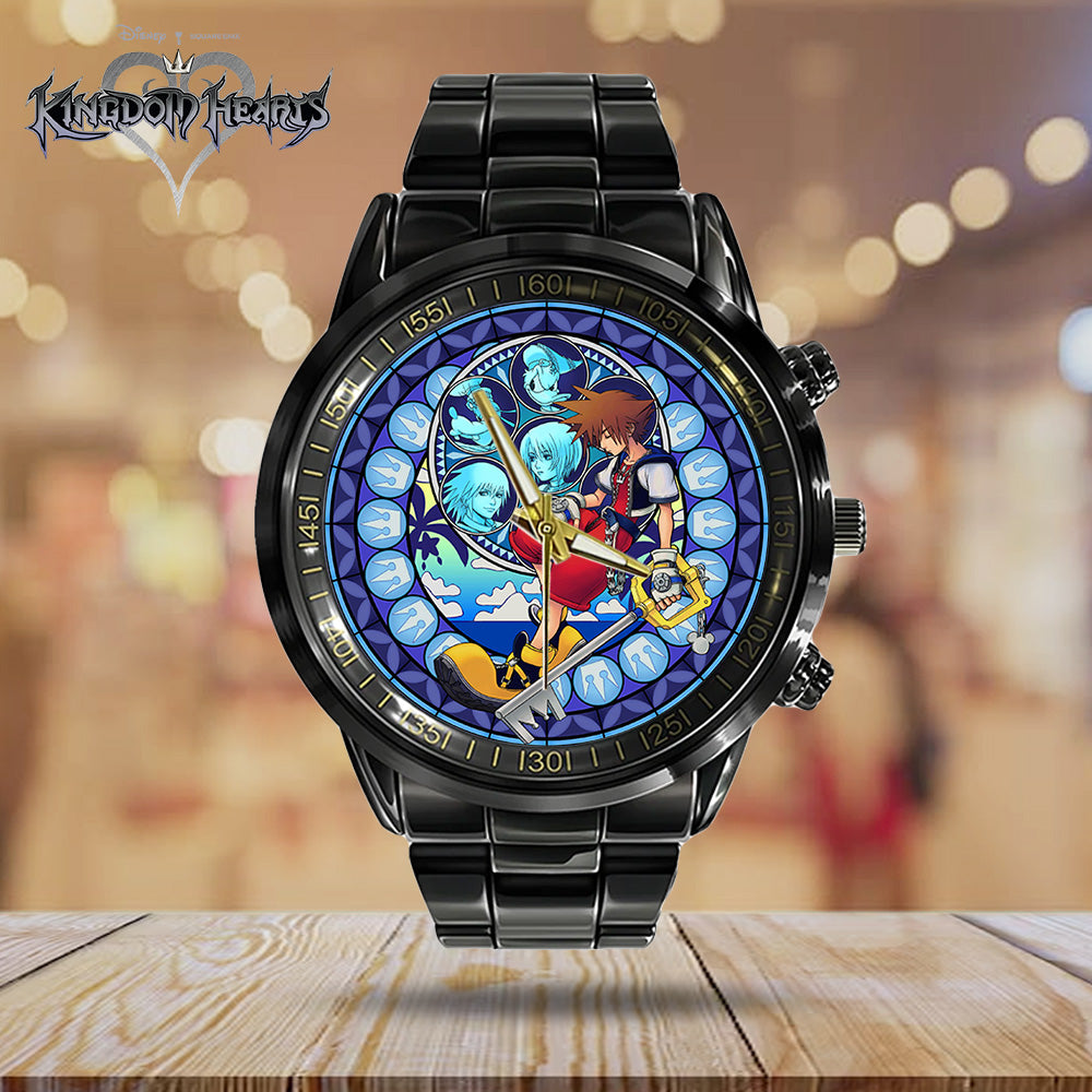 Kingdom Hearts 25th Anniversary Black Stainless Steel Watch - GNE7117