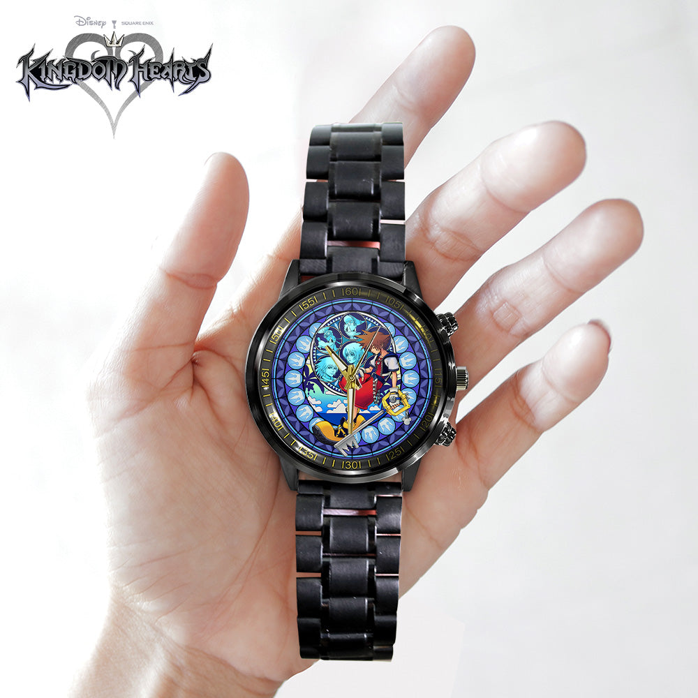 Kingdom Hearts 25th Anniversary Black Stainless Steel Watch - GNE7117