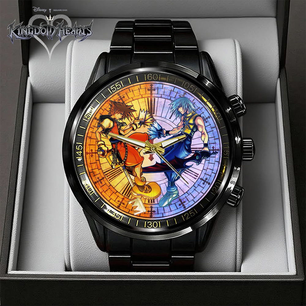 Kingdom Hearts 25th Anniversary Black Stainless Steel Watch - GNE7119