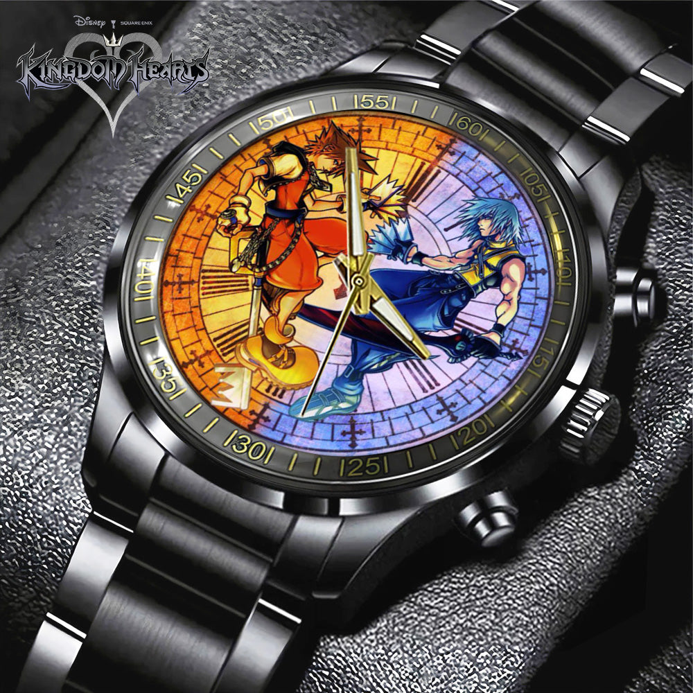 Kingdom Hearts 25th Anniversary Black Stainless Steel Watch - GNE7119