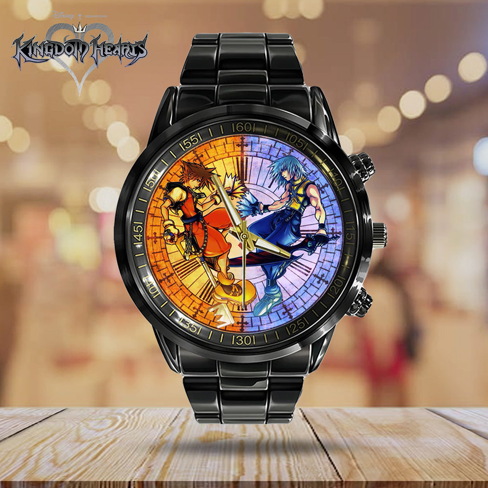 Kingdom Hearts 25th Anniversary Black Stainless Steel Watch - GNE7119