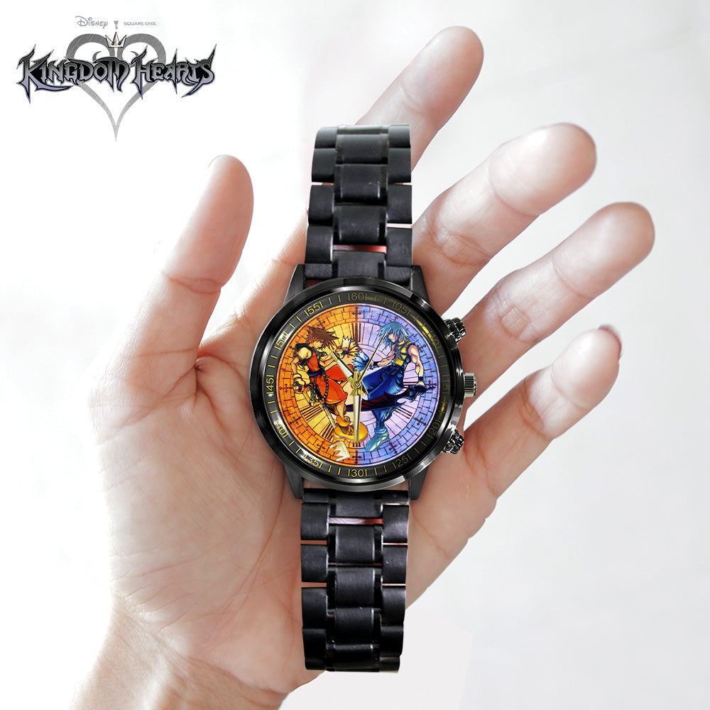 Kingdom Hearts 25th Anniversary Black Stainless Steel Watch - GNE7119