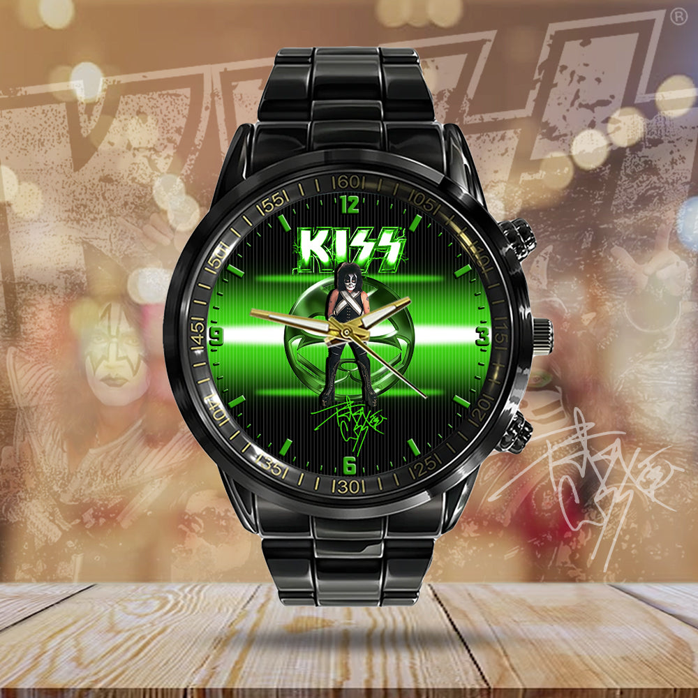 KISS Black Stainless Steel Watch - MAITM 7549