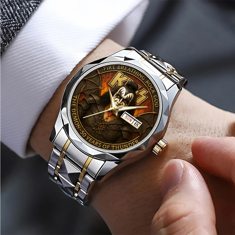 KISS x The Demon Alloy Luxury Quartz Watch - TANTN 14942