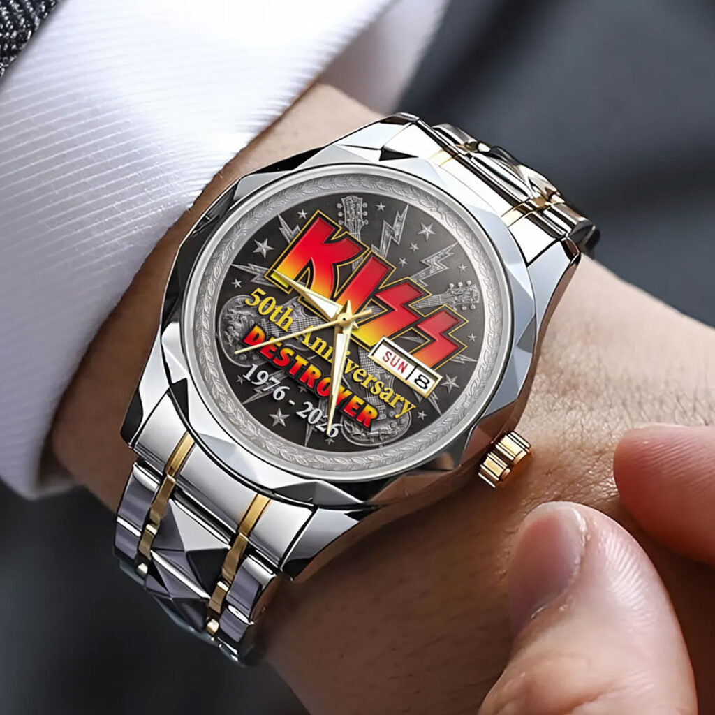 KISS Destroyer 50th Anniversary Alloy Luxury Quartz Watch - TANTN22425