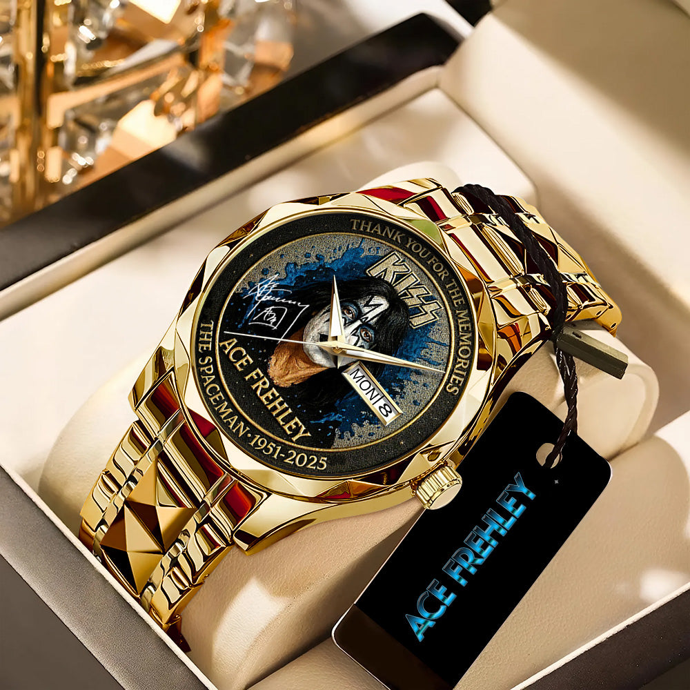 KISS x Ace Frehley Alloy Luxury Quartz Watch - TANTN17596