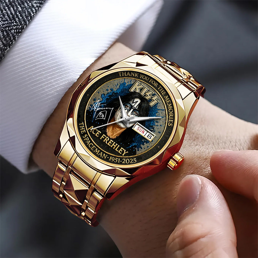 KISS x Ace Frehley Alloy Luxury Quartz Watch - TANTN17596