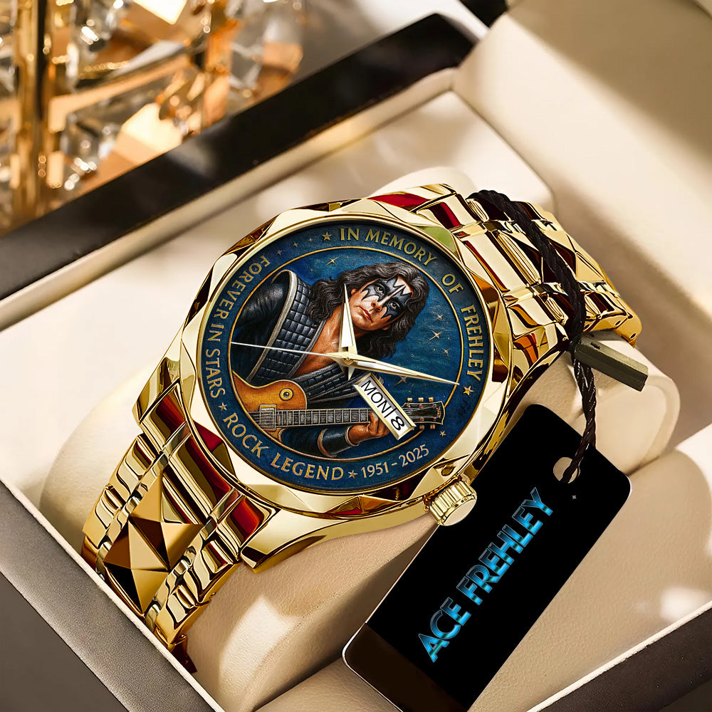 KISS x Ace Frehley Alloy Luxury Quartz Watch - TANTN17616
