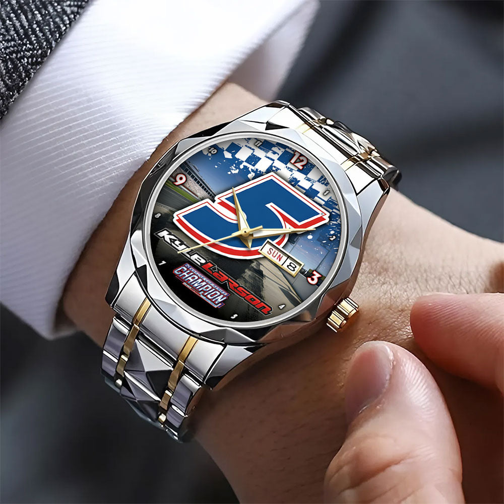 Kyle Larson 2025 NASCAR Cup Series Champion Alloy Luxury Quartz Watch - TANTN18542