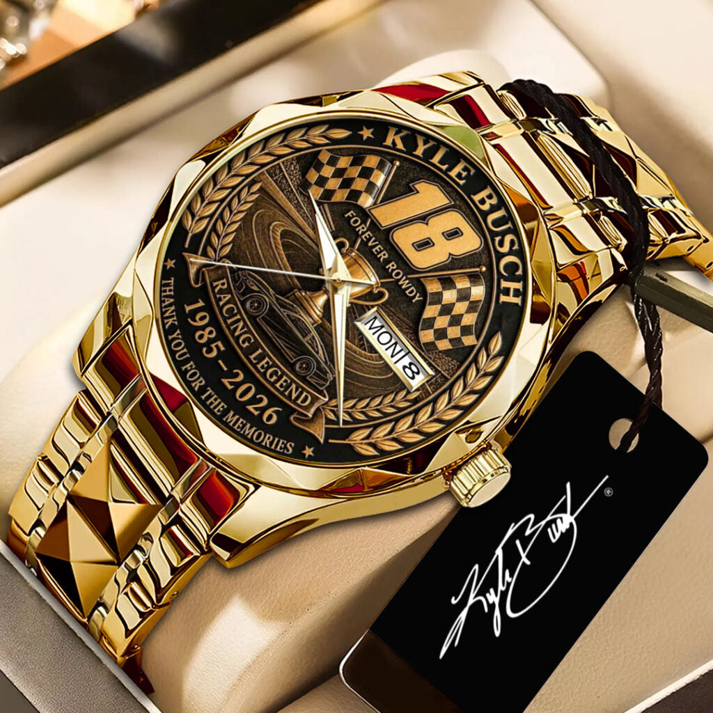 Kyle Busch Alloy Luxury Quartz Watch - TANTN23161