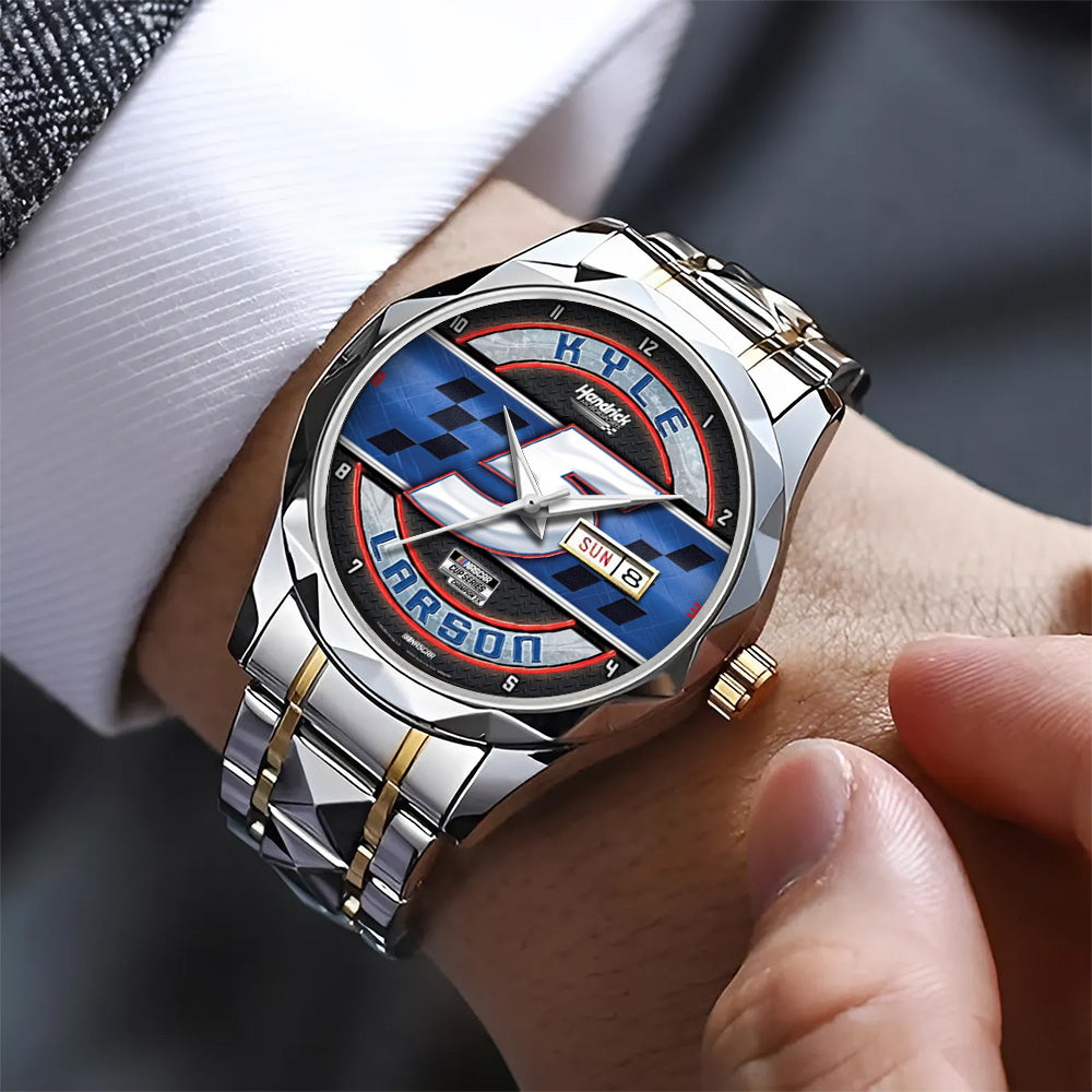 Kyle Larson 2025 NASCAR Cup Series Champion Alloy Luxury Quartz Watch - TANTN18540