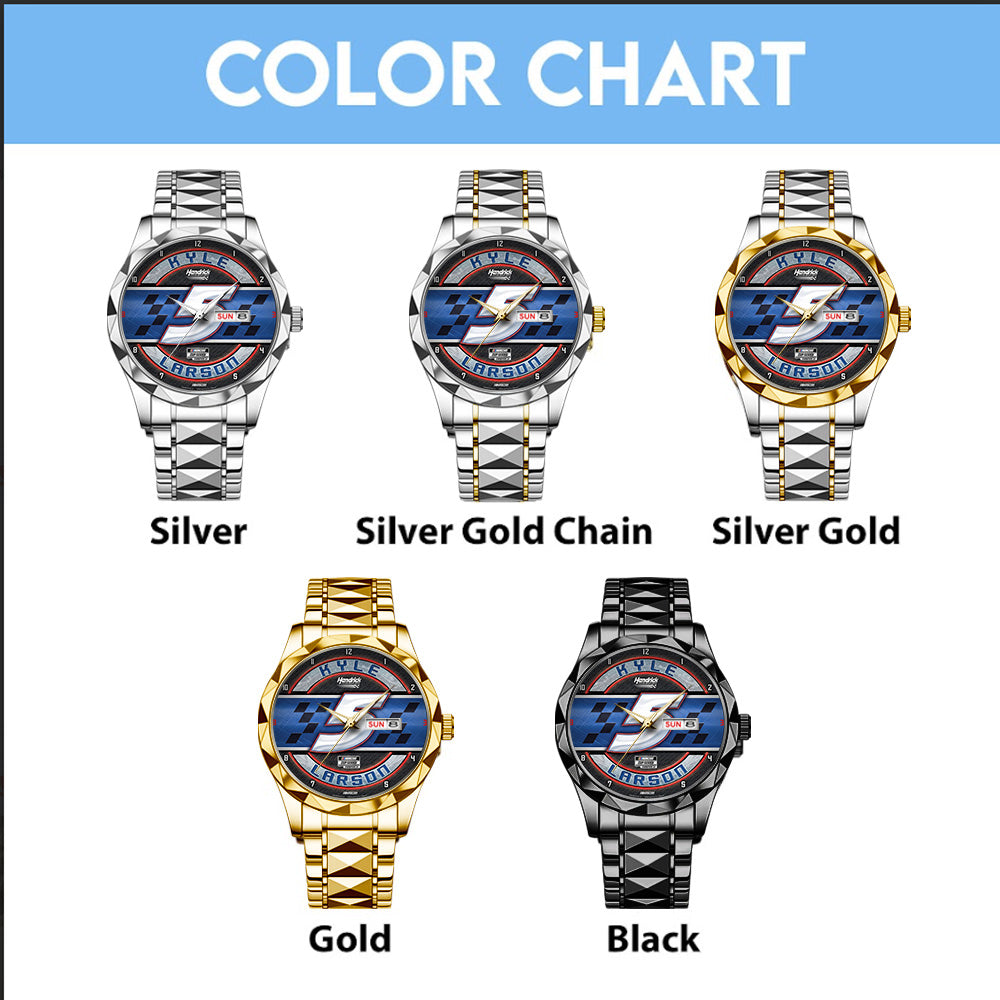 Kyle Larson 2025 NASCAR Cup Series Champion Alloy Luxury Quartz Watch - TANTN18540